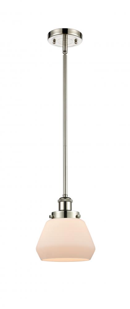 Fulton - 1 Light - 6 inch - Polished Nickel - Mini Pendant