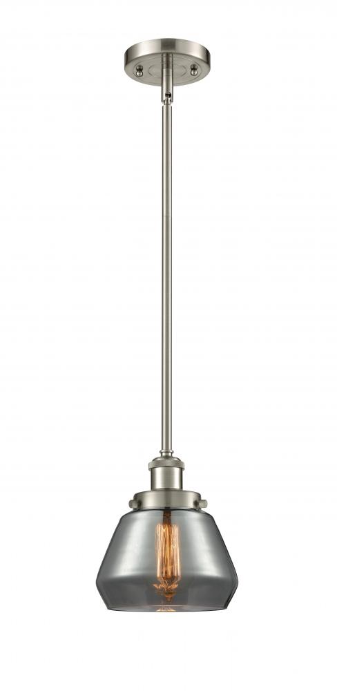 Fulton - 1 Light - 6 inch - Brushed Satin Nickel - Mini Pendant