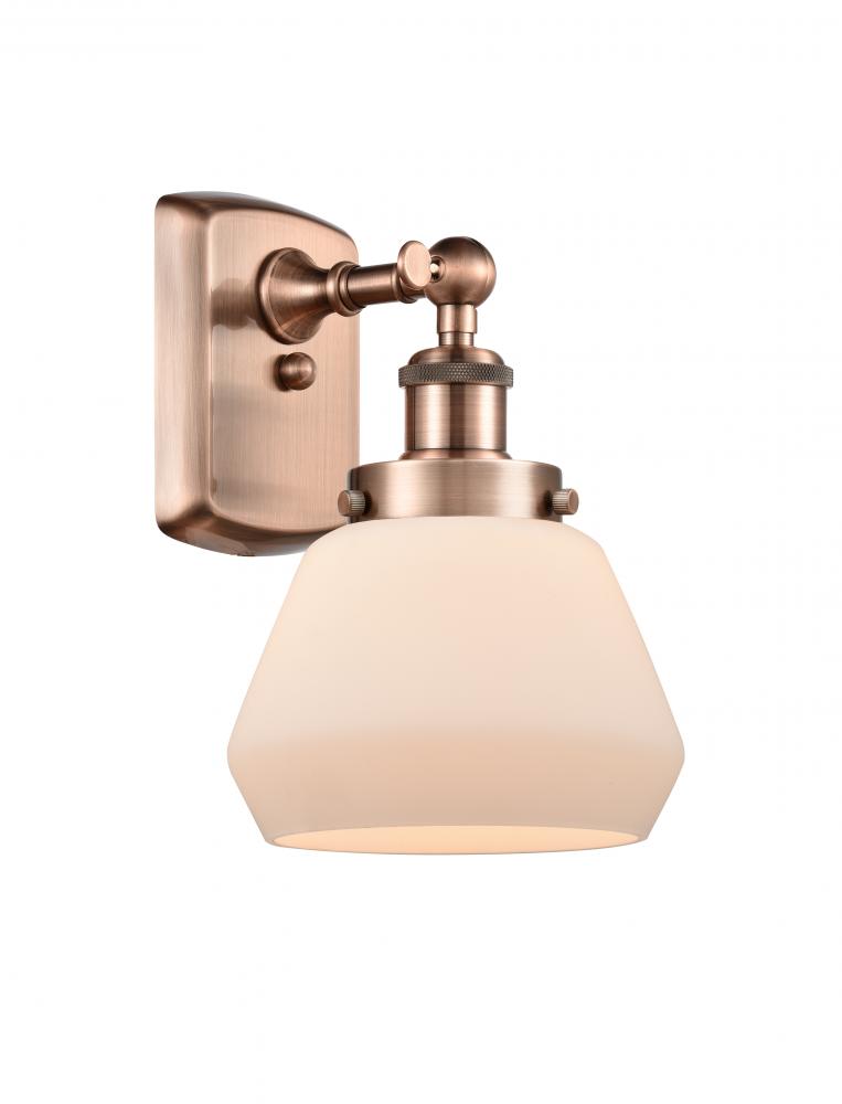 Fulton - 1 Light - 6 inch - Antique Copper - Sconce