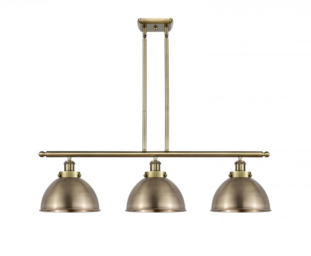 Derby - 3 Light - 36 inch - Antique Brass - Stem Hung - Island Light