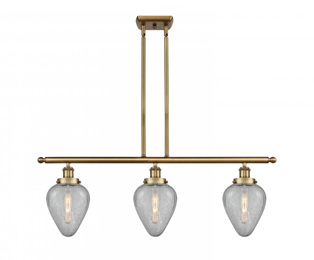 Geneseo - 3 Light - 36 inch - Brushed Brass - Stem Hung - Island Light