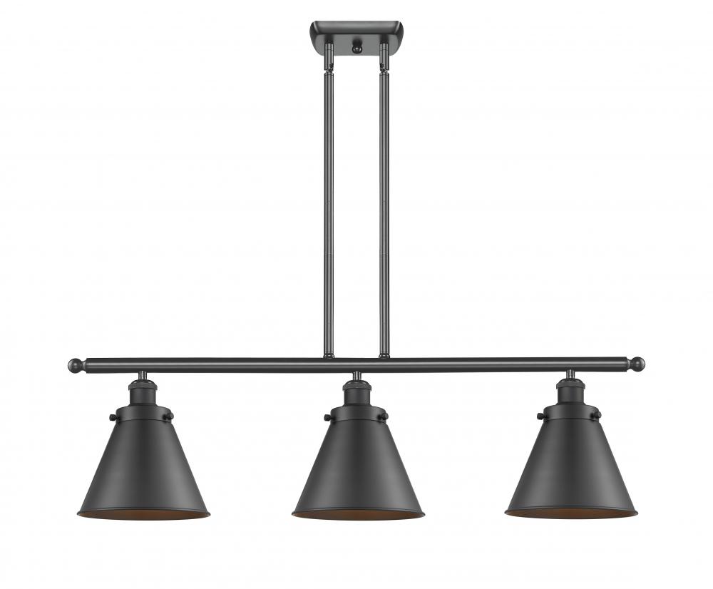 Appalachian - 3 Light - 36 inch - Matte Black - Stem Hung - Island Light