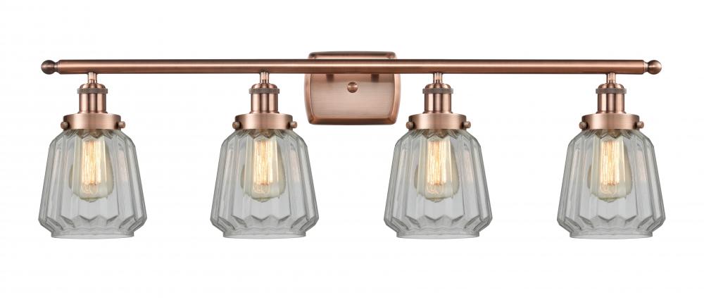 Chatham - 4 Light - 36 inch - Antique Copper - Bath Vanity Light