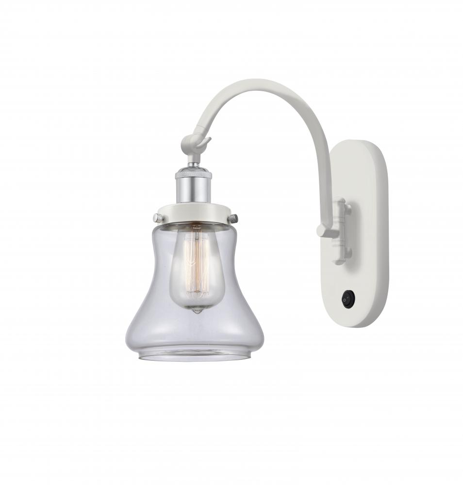 Bellmont - 1 Light - 7 inch - White Polished Chrome - Sconce