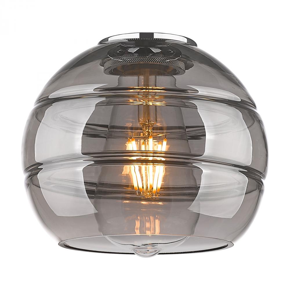 Rochester - 6" Glass - Light Smoke Deco Swirl Shade