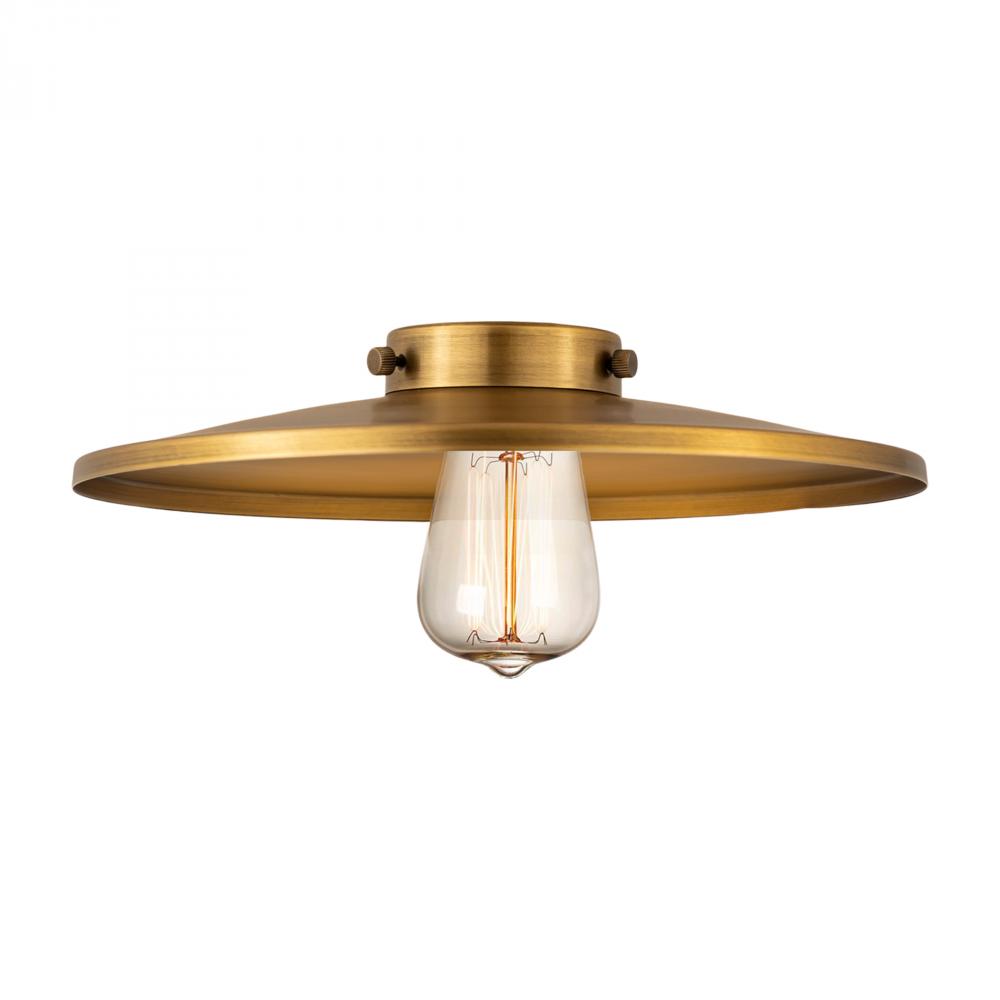 Appalachian Light 12 inch Brushed Brass Metal Shade