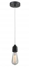 Innovations Lighting 100BK-10W-2BK - Winchester - 1 Light - 2 inch - Matte Black - Cord hung - Mini Pendant