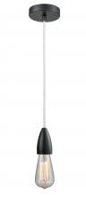 Innovations Lighting 100BK-10W-4BK - Fairchild - 1 Light - 2 inch - Matte Black - Cord hung - Mini Pendant