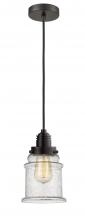 Innovations Lighting 100OB-10BK-2H-OB-G184 - Winchester - 1 Light - 8 inch - Oil Rubbed Bronze - Cord hung - Mini Pendant