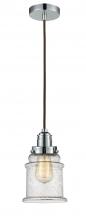 Innovations Lighting 100PC-10BR-2H-PC-G184 - Winchester - 1 Light - 8 inch - Polished Chrome - Cord hung - Mini Pendant