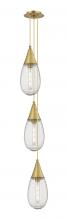  103-450-1P-BB-G450-6SCL - Malone - 3 Light - 8 inch - Brushed Brass - Multi Pendant