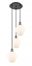  113B-3P-BAB-G651-8 - Cindyrella - 3 Light - 15 inch - Black Antique Brass - Cord Hung - Multi Pendant