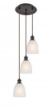  113B-3P-OB-G441 - Brookfield - 3 Light - 12 inch - Oil Rubbed Bronze - Cord Hung - Multi Pendant