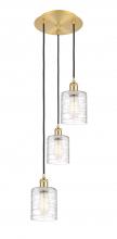 Innovations Lighting 113B-3P-SG-G1113 - Cobbleskill - 3 Light - 12 inch - Satin Gold - Cord Hung - Multi Pendant