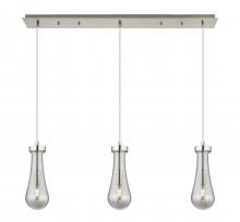 Innovations Lighting 123-451-1P-SN-G451-4SM - Owego - 3 Light - 37 inch - Brushed Satin Nickel - Linear Pendant