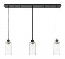  123B-3P-BK-G434-7CL - Crown Point - 3 Light - 37 inch - Matte Black - Linear Pendant