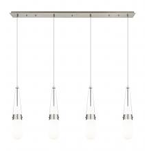 Innovations Lighting 124-452-1P-SN-G452-4GWH - Milan - 4 Light - 48 inch - Brushed Satin Nickel - Linear Pendant