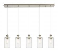 Innovations Lighting 125B-5P-SN-G434-7CL - Crown Point - 5 Light - 37 inch - Brushed Satin Nickel - Linear Pendant