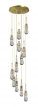  126-452-1P-BB-G452-4SM - Milan - 12 Light - 24 inch - Brushed Brass - Multi Pendant