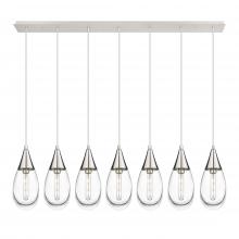  127-450-1P-PN-G450-6CL - Malone - 7 Light - 50 inch - Polished Nickel - Linear Pendant