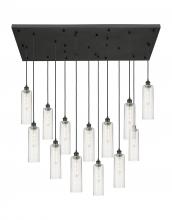  154BK-B-13P-BK-G434-12SDY - Crown Point - 13 Light - 54 inch - Matte Black - Multi Pendant