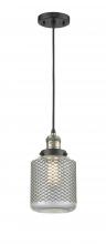 Innovations Lighting 201C-BAB-G262-LED - Stanton - 1 Light - 6 inch - Black Antique Brass - Cord hung - Mini Pendant