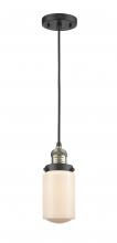  201C-BAB-G311 - Dover - 1 Light - 5 inch - Black Antique Brass - Cord hung - Mini Pendant