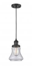 Innovations Lighting 201C-BK-G194 - Bellmont - 1 Light - 6 inch - Matte Black - Cord hung - Mini Pendant