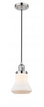  201C-PN-G191 - Bellmont - 1 Light - 6 inch - Polished Nickel - Cord hung - Mini Pendant