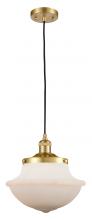  201C-SG-G541 - Oxford - 1 Light - 12 inch - Satin Gold - Cord hung - Mini Pendant