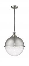 Innovations Lighting 201C-SN-HFS-124-SN-LED - Hampden - 1 Light - 13 inch - Brushed Satin Nickel - Cord hung - Pendant