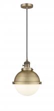 Innovations Lighting 201CSW-BB-HFS-81-BB-LED - Hampden - 1 Light - 9 inch - Brushed Brass - Cord hung - Mini Pendant