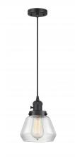 Innovations Lighting 201CSW-BK-G172-LED - Fulton - 1 Light - 7 inch - Matte Black - Cord hung - Mini Pendant