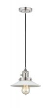  201CSW-PN-G1 - Halophane - 1 Light - 9 inch - Polished Nickel - Cord hung - Mini Pendant