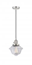  201CSW-PN-G532 - Oxford - 1 Light - 7 inch - Polished Nickel - Cord hung - Mini Pendant