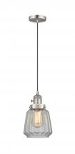  201CSW-SN-G142 - Chatham - 1 Light - 7 inch - Brushed Satin Nickel - Cord hung - Mini Pendant