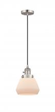 Innovations Lighting 201CSW-SN-G171-LED - Fulton - 1 Light - 7 inch - Brushed Satin Nickel - Cord hung - Mini Pendant