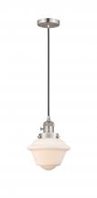  201CSW-SN-G531 - Oxford - 1 Light - 7 inch - Brushed Satin Nickel - Cord hung - Mini Pendant