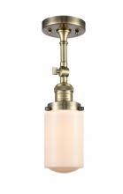 Innovations Lighting 201F-AB-G311 - Dover - 1 Light - 5 inch - Antique Brass - Semi-Flush Mount