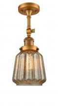 Innovations Lighting 201F-BB-G146-LED - Chatham - 1 Light - 7 inch - Brushed Brass - Semi-Flush Mount