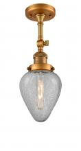 Innovations Lighting 201F-BB-G165 - Geneseo - 1 Light - 7 inch - Brushed Brass - Semi-Flush Mount