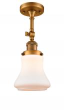  201F-BB-G191 - Bellmont - 1 Light - 6 inch - Brushed Brass - Semi-Flush Mount