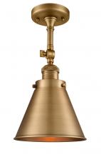  201F-BB-M13-BB - Appalachian - 1 Light - 8 inch - Brushed Brass - Semi-Flush Mount