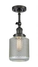 Innovations Lighting 201F-OB-G262-LED - Stanton - 1 Light - 6 inch - Oil Rubbed Bronze - Semi-Flush Mount