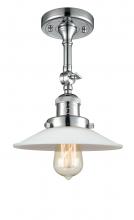 Innovations Lighting 201F-PC-G1-LED - Halophane - 1 Light - 9 inch - Polished Chrome - Semi-Flush Mount