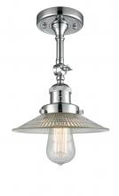 Innovations Lighting 201F-PC-G2-LED - Halophane - 1 Light - 9 inch - Polished Chrome - Semi-Flush Mount