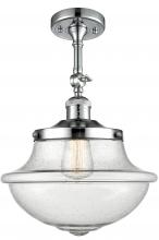 Innovations Lighting 201F-PC-G544-LED - Oxford - 1 Light - 12 inch - Polished Chrome - Adjustable Semi-Flush Mount