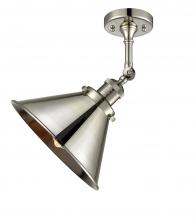  201F-PN-M10-PN - Briarcliff - 1 Light - 10 inch - Polished Nickel - Semi-Flush Mount