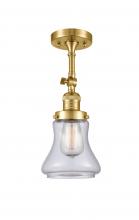 Innovations Lighting 201F-SG-G192-LED - Bellmont - 1 Light - 6 inch - Satin Gold - Semi-Flush Mount