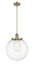 Innovations Lighting 201S-AB-G202-14 - Beacon - 1 Light - 14 inch - Antique Brass - Stem Hung - Pendant